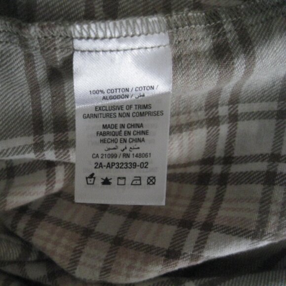 Ardene 100% Cotton Plaid Flannel Shirt M - Picture 13 of 14
